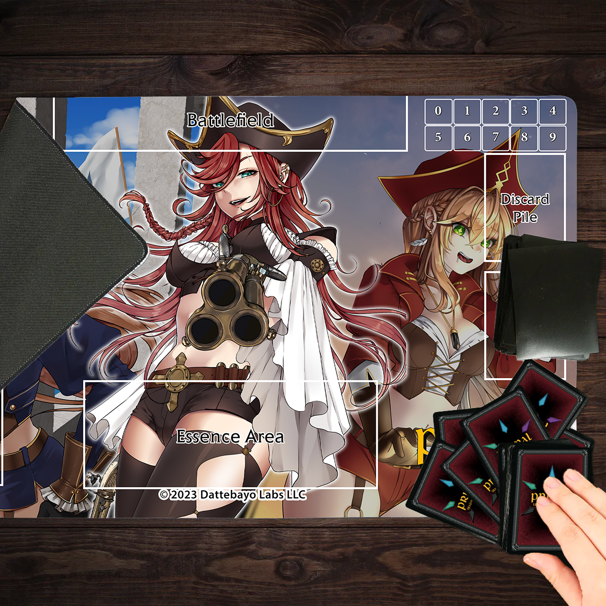 Primal TCG Cayne Pirate Waifus Playmat