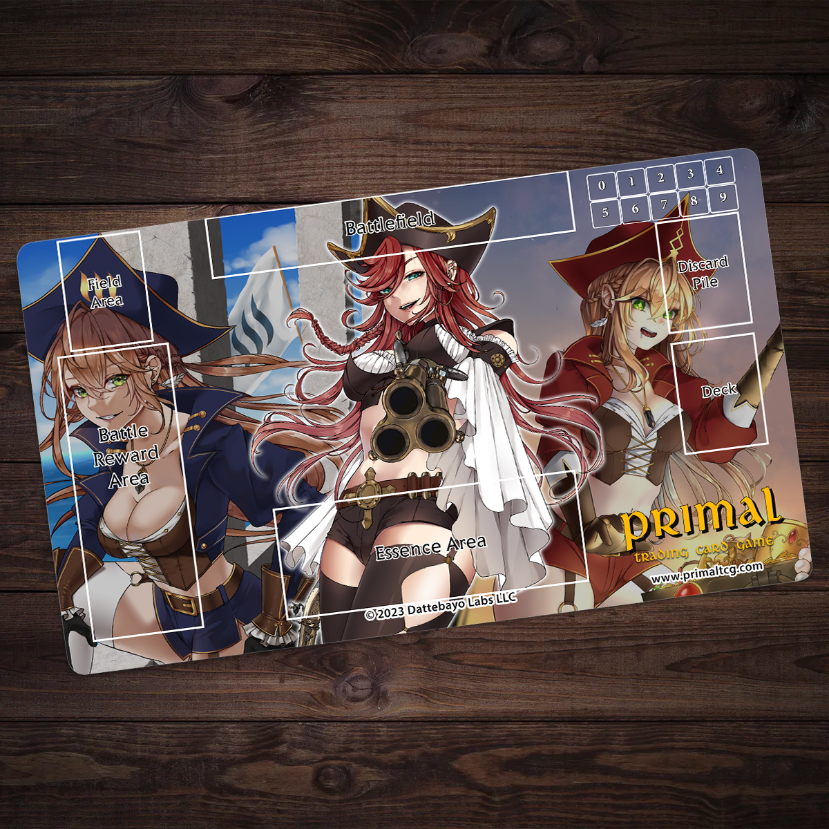 Primal TCG Cayne Pirate Waifus Playmat