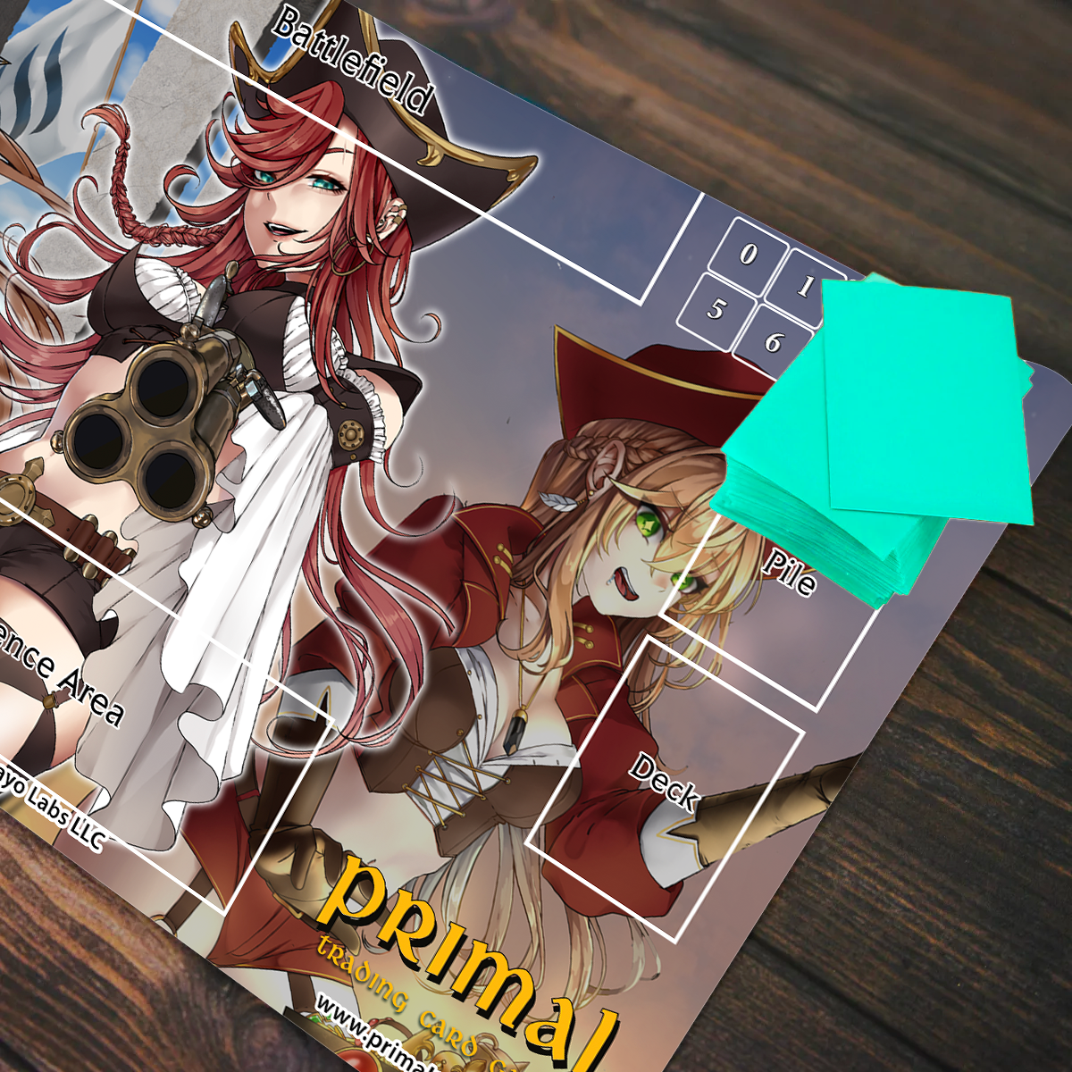Primal TCG Cayne Pirate Waifus Playmat