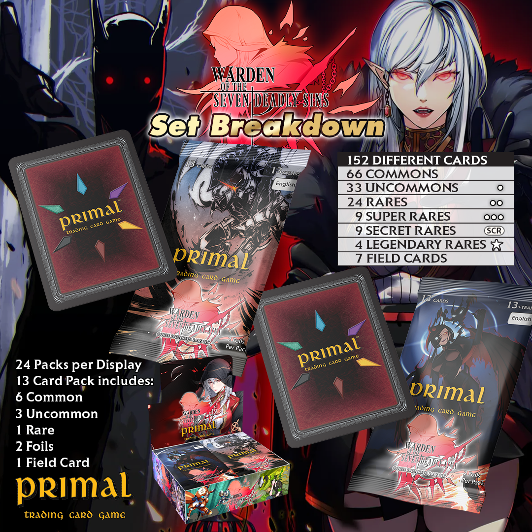 Primal TCG Warden of the Seven Sins Booster Box 1st Ed