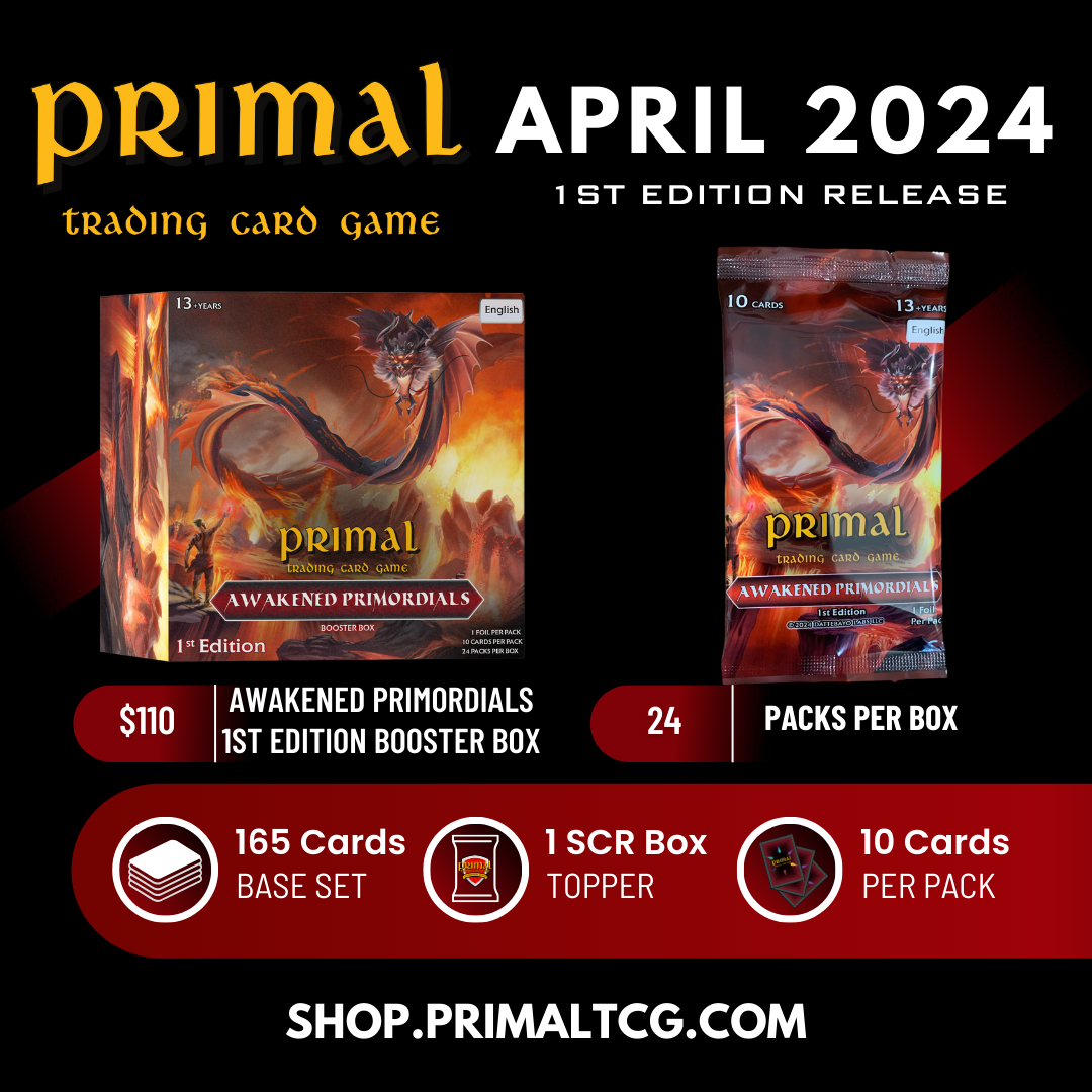 Primal TCG 1st Ed Awakened Primordials Case (10 Booster Box) Order